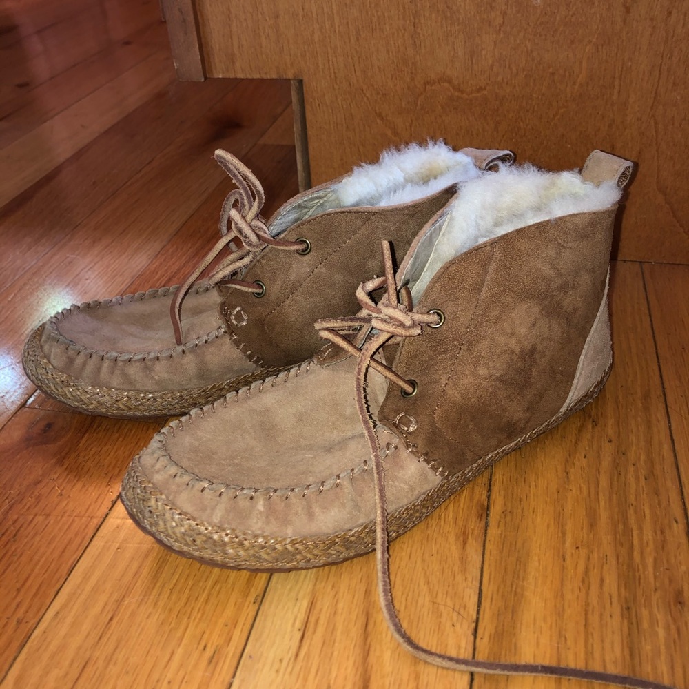 Women’s Lace Up Ankle UGG Moccasins